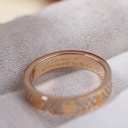 [Raffine]LOVE RING 4.0MM DIAMOND PAVED