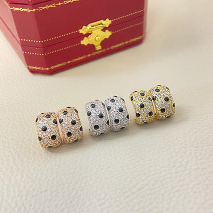 [Raffine]PANTHERE MINI FULL DIAMOND EARRINGS