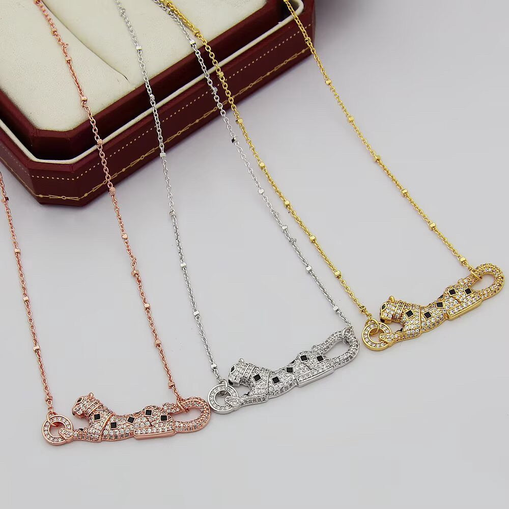 [Raffine]PANTHERE PAVED DIAMOND NECKLACE