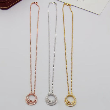 [Raffine]ETINCELLE  FULL DIAMOND NECKLACE