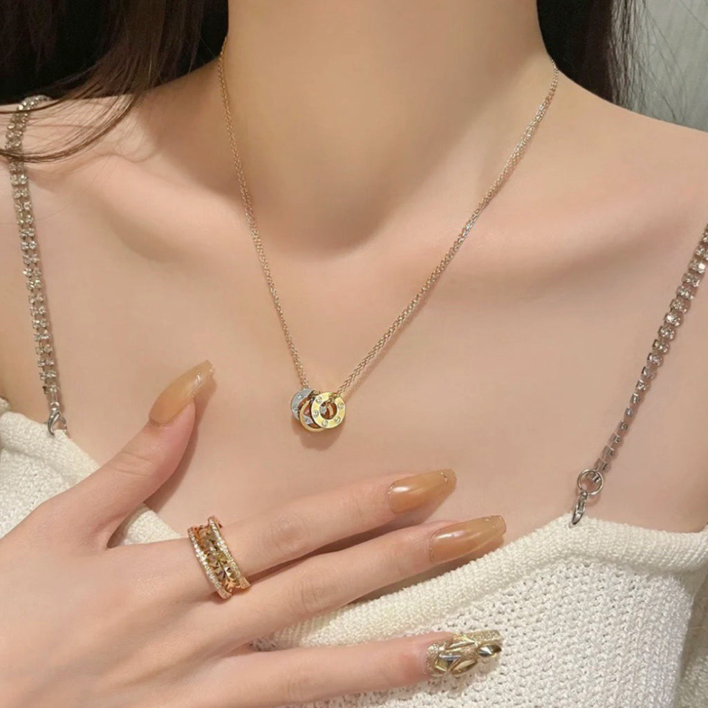 [Raffine]LOVE 6 DIAMOND PENDANT NECKLACE