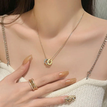 [Raffine]LOVE 6 DIAMOND PENDANT NECKLACE