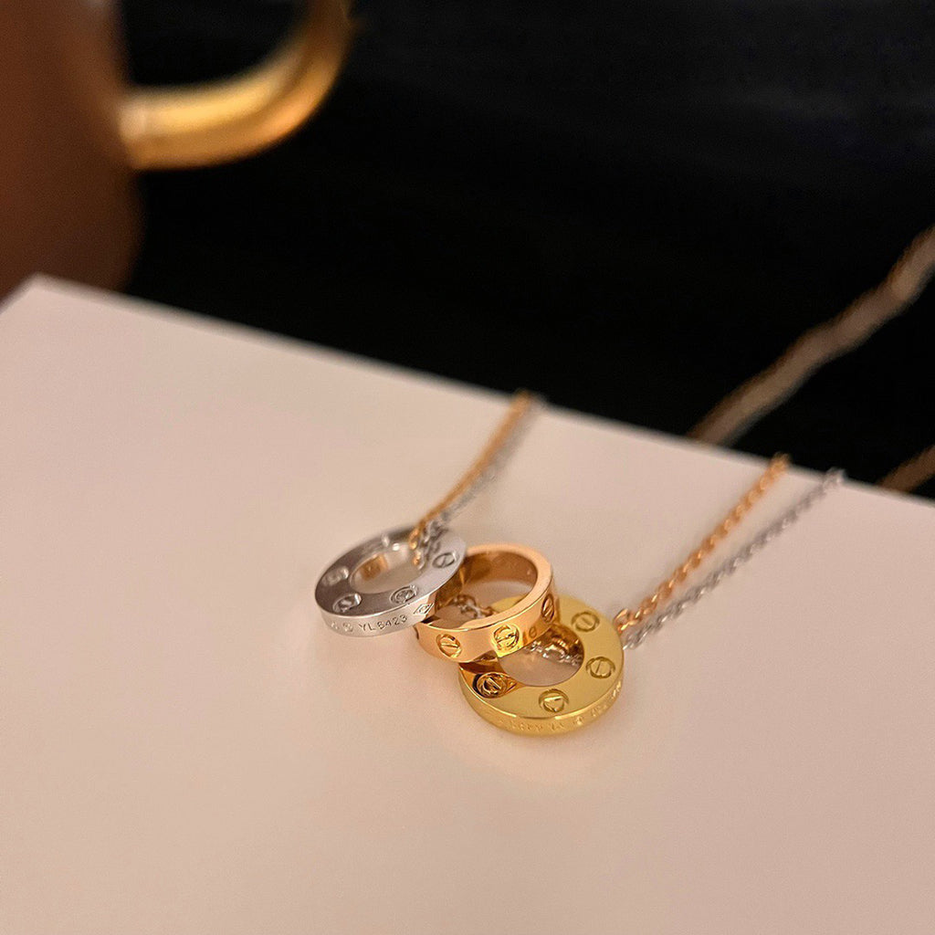 [Raffine]LOVE 6 DIAMOND PENDANT NECKLACE