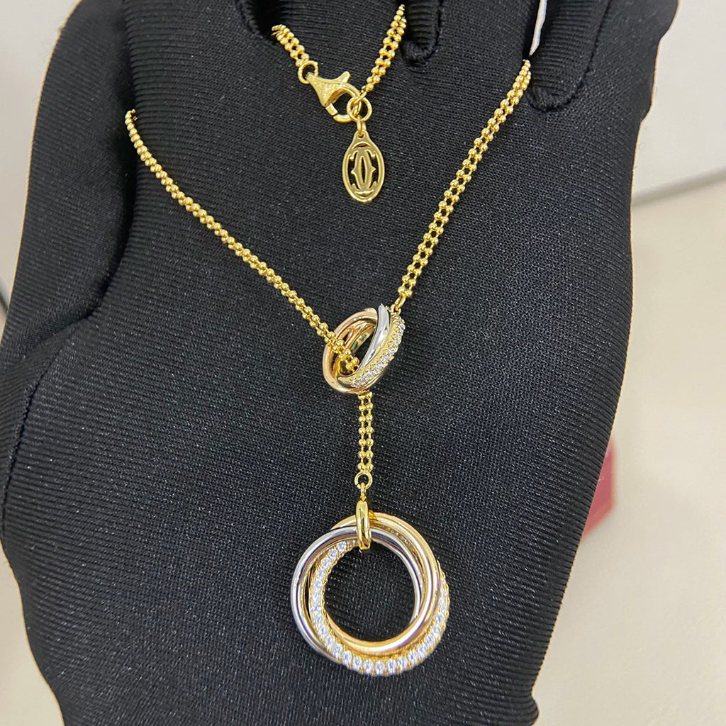 [Raffine]TRINITY DIAMONDS NECKLACE