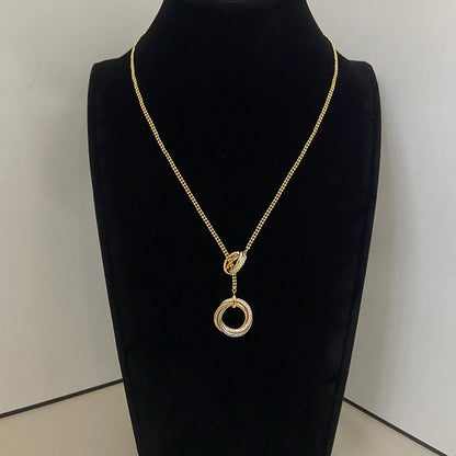 [Raffine]TRINITY DIAMONDS NECKLACE