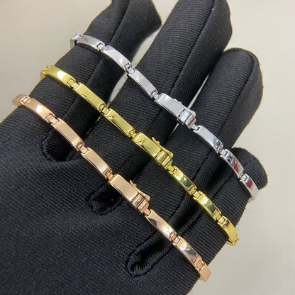 [Raffine]PANTHERE HALF DIAMOND ON CHAIN BRACELET