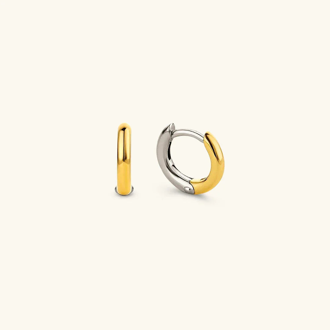 [Raffine]Ingrid Two Tone Hoop Earring