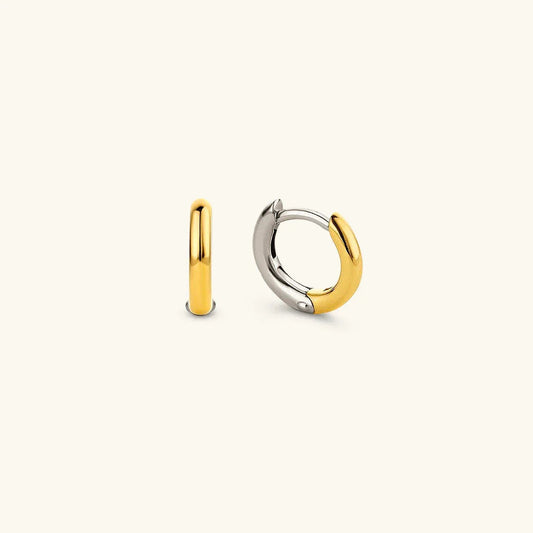 [Raffine]Ingrid Two Tone Hoop Earring