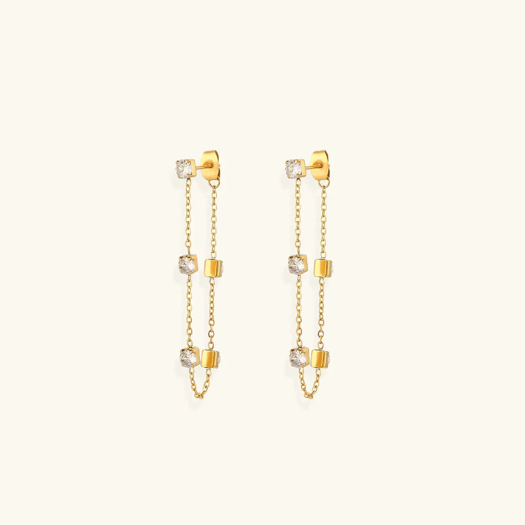 [Raffine]Iris Diamond Earrings