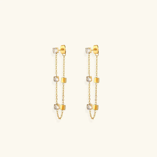 [Raffine]Iris Diamond Earrings
