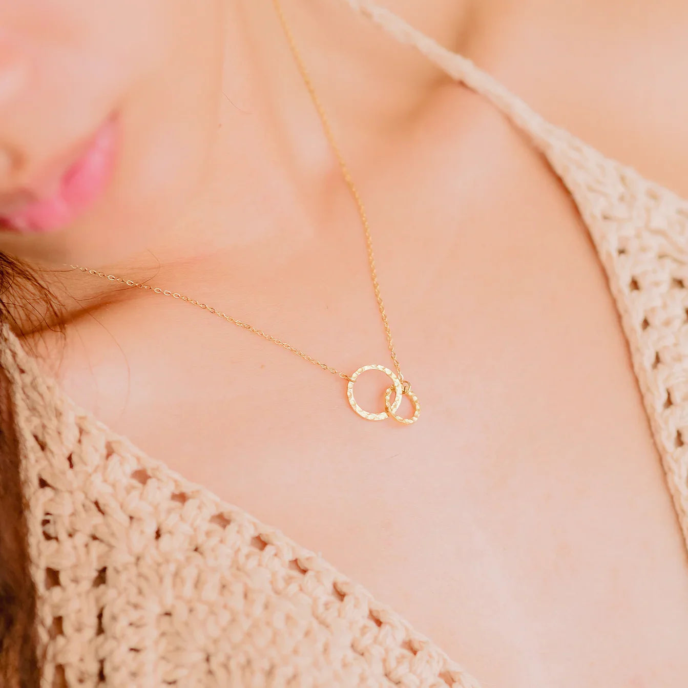 [Raffine]Isabelle Gold Hoop Necklace
