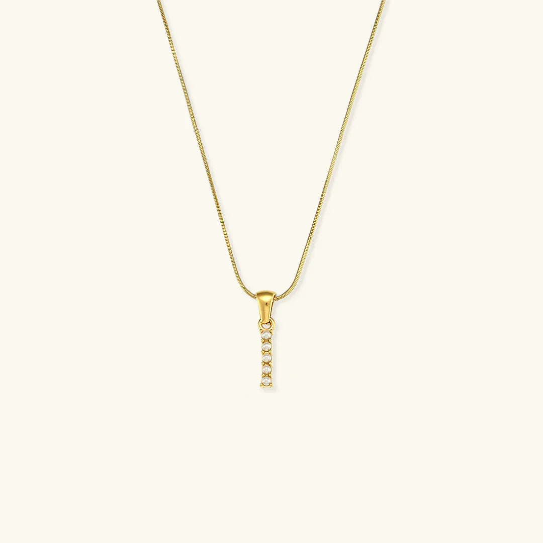 [Raffine]Augustine Initial Letter Pearl Necklace