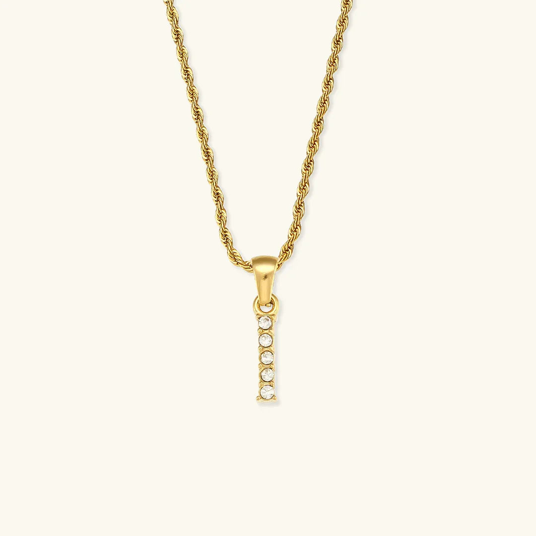 [Raffine]Maeve Letter Initial Diamond Necklace