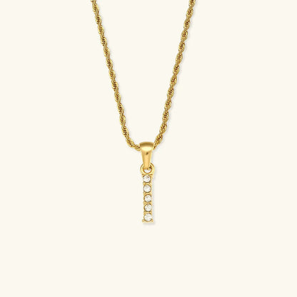 [Raffine]Maeve Letter Initial Diamond Necklace