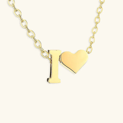 [Raffine]Ria Initial Letter Gold Necklace