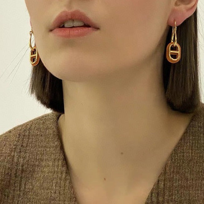 [Raffine]HM O'MAILLON GOLD EARRINGS