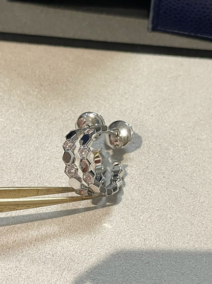 [Raffine]Hollow Design Four-Leaf Clover Flower Shape Ring