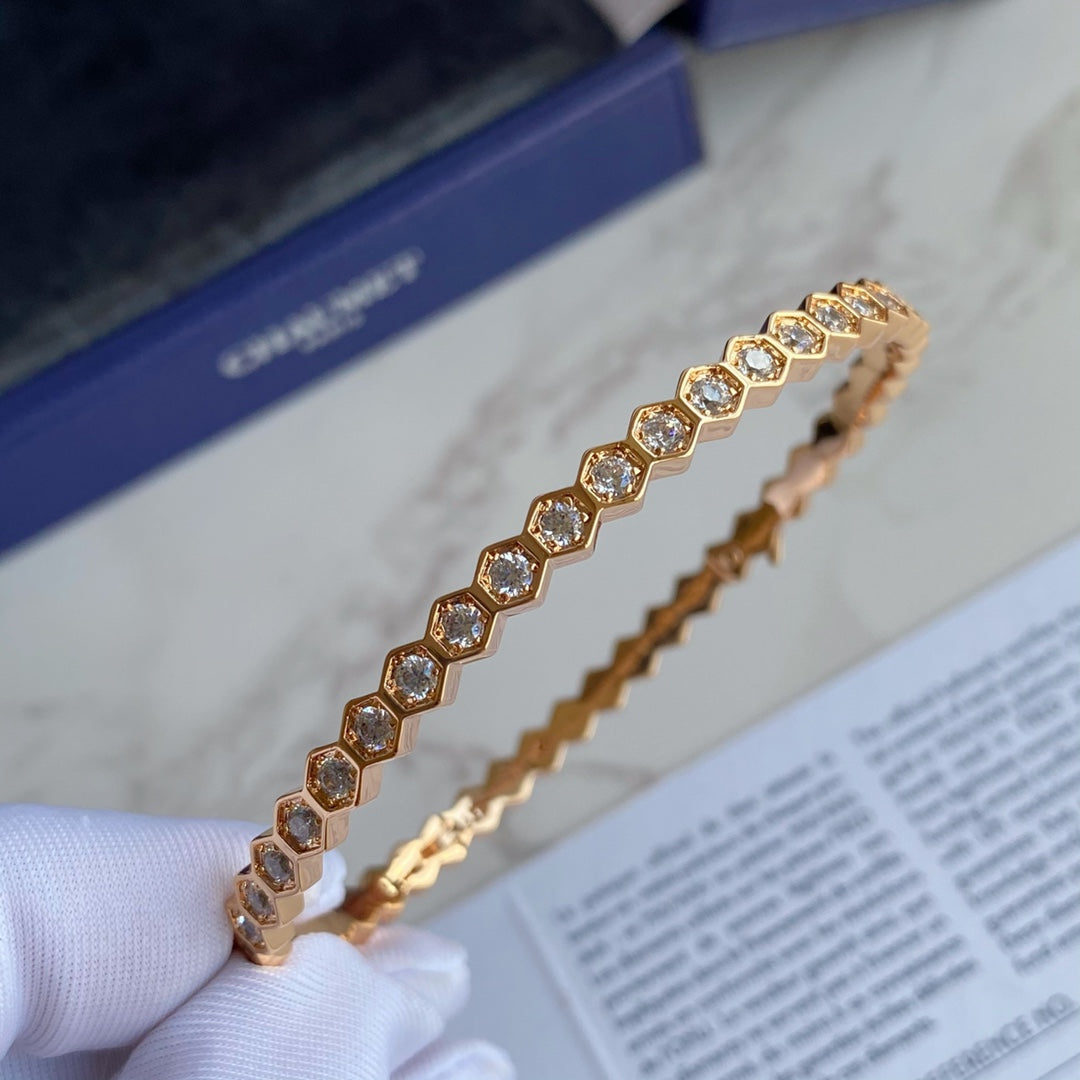 [Raffine]BEE LOVE GOLD BRACELET FULL DIAMOND