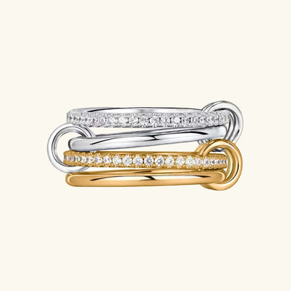 [Raffine]Ivy Stacked Diamond Ring