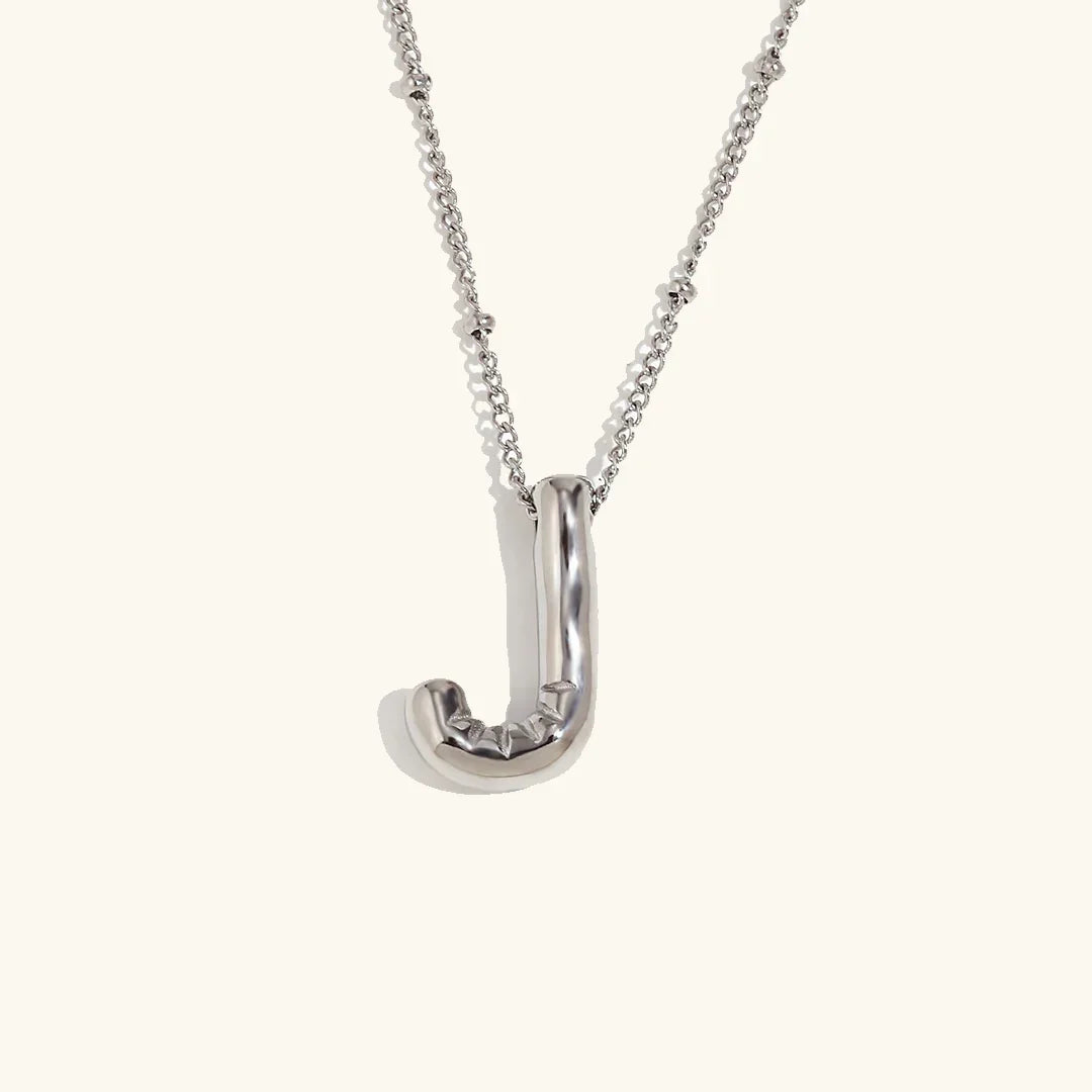 [Raffine]Balloon Gold Initial Necklace