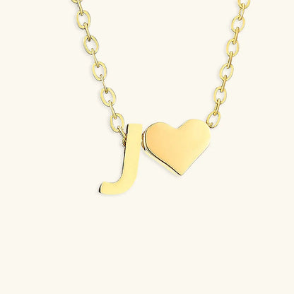 [Raffine]Ria Initial Letter Gold Necklace