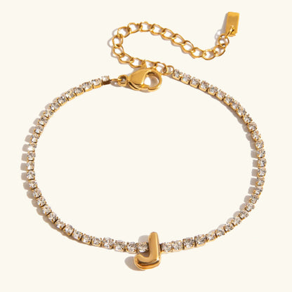 [Raffine]Avaria Bubble Letter Tennis Bracelet