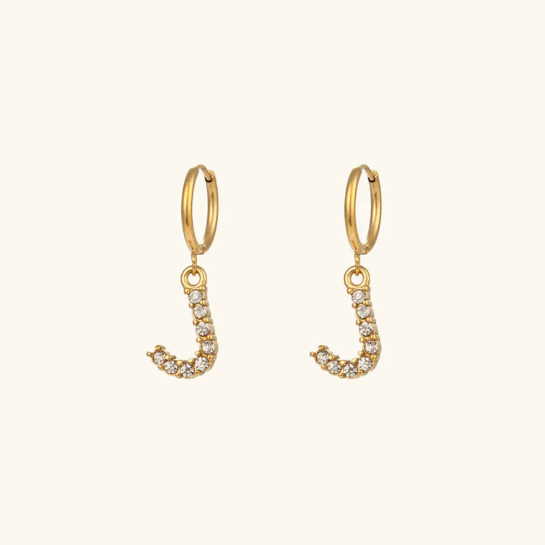 [Raffine]Wilhemina Initial Letter Earrings
