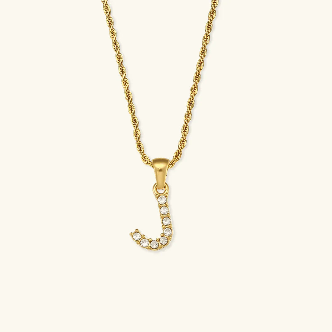 [Raffine]Maeve Letter Initial Diamond Necklace