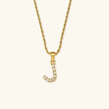 [Raffine]Maeve Letter Initial Diamond Necklace