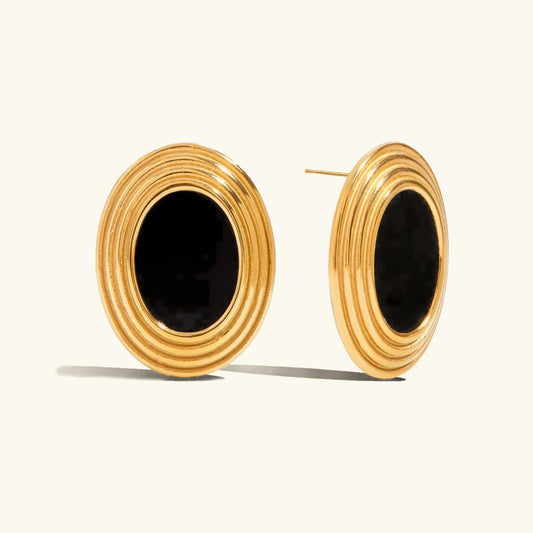 [Raffine]Ruthie Gold Enamel Earrings