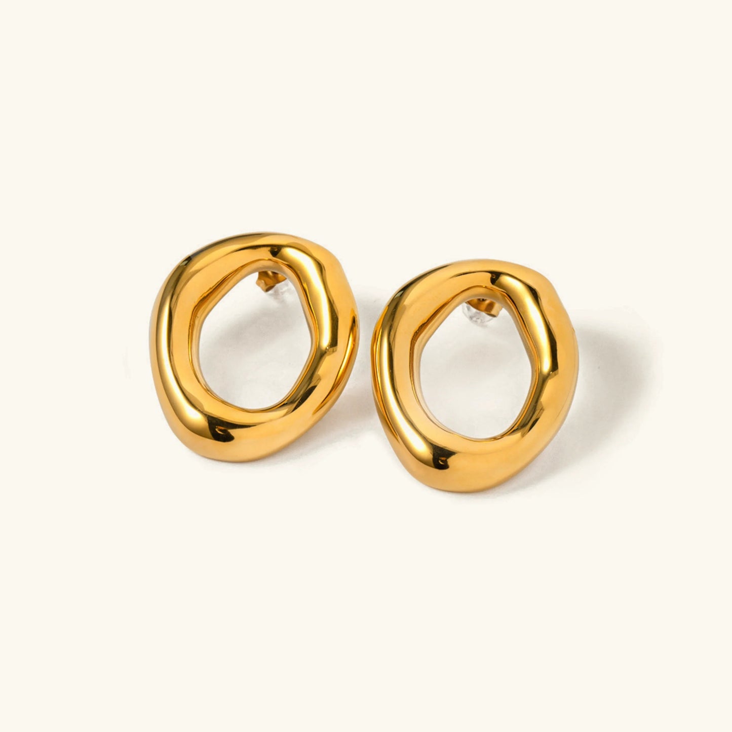 [Raffine]Raquel Open Oval Earrings