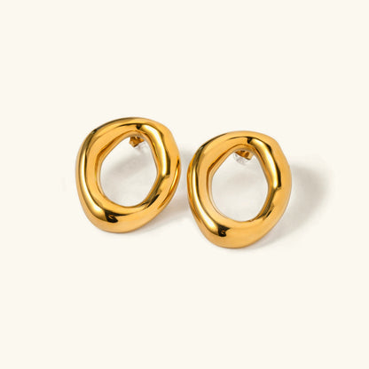 [Raffine]Raquel Open Oval Earrings