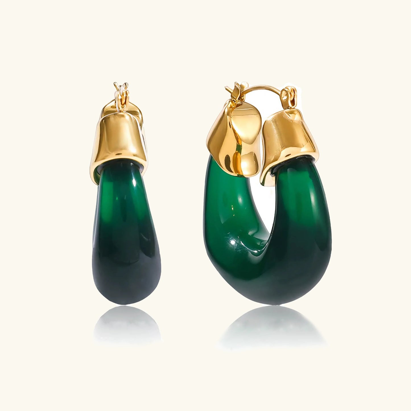 [Raffine]Leighton Chunky Enamel Hoops