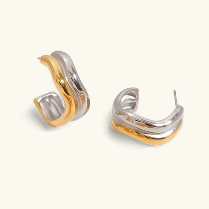 [Raffine]Double Curve Hoops