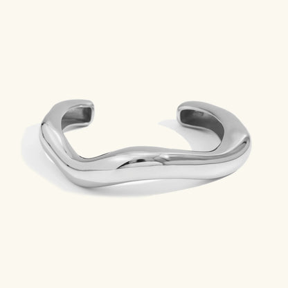 [Raffine]Zaria Asymmetrical Gold Bangle