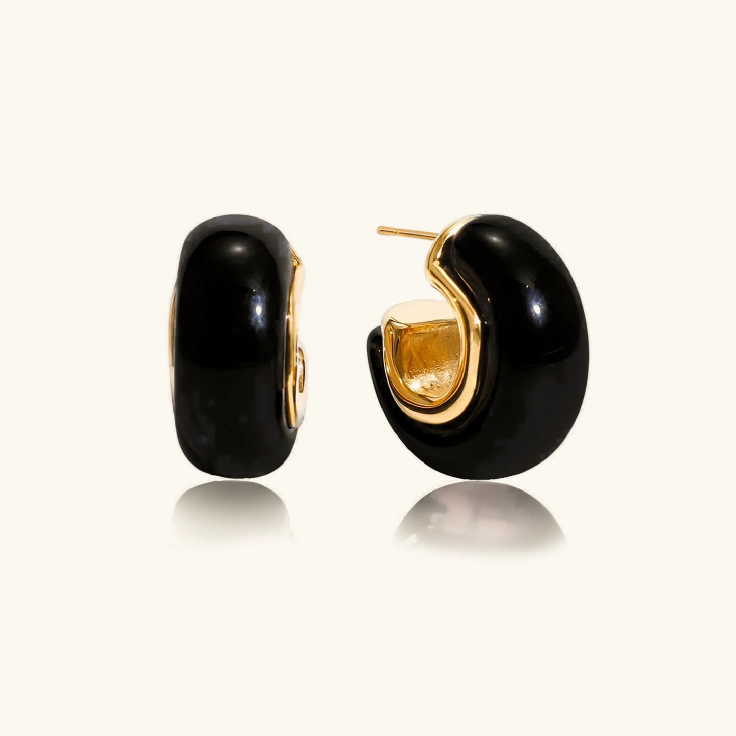 [Raffine]Lexi Chunky Enamel Hoops