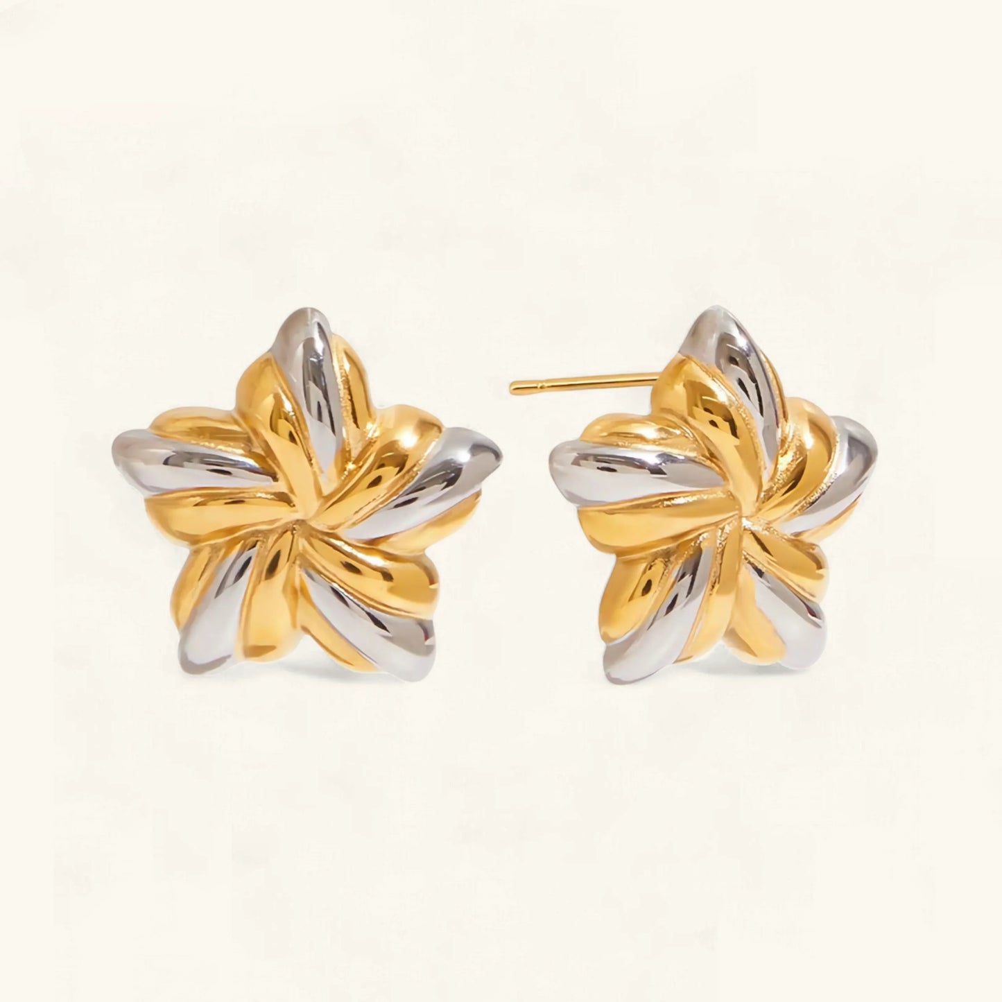 [Raffine]Thymes Gold Star Earrings