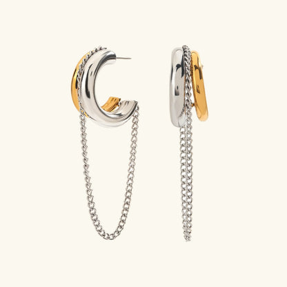 [Raffine]Galilea Link Chain Hoops