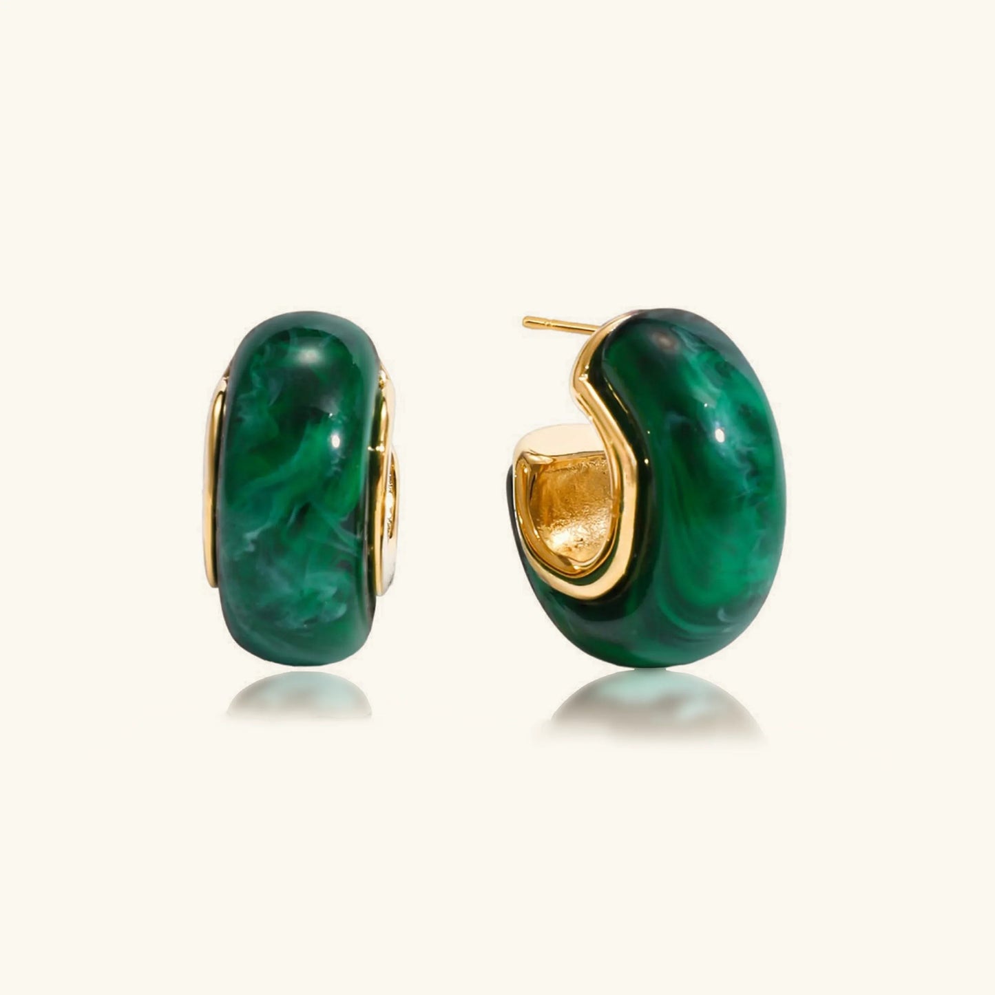 [Raffine]Lexi Chunky Enamel Hoops