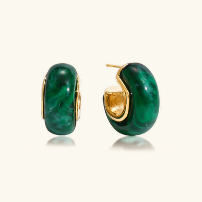 [Raffine]Lexi Chunky Enamel Hoops