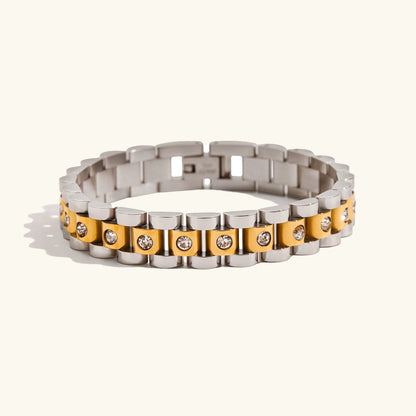 [Raffine]Gold Watchband Bracelet