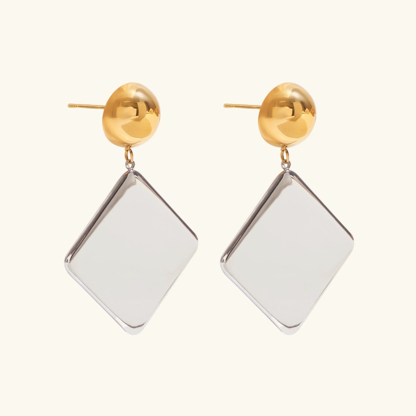 [Raffine]Kelly Geometric Drop Earrings