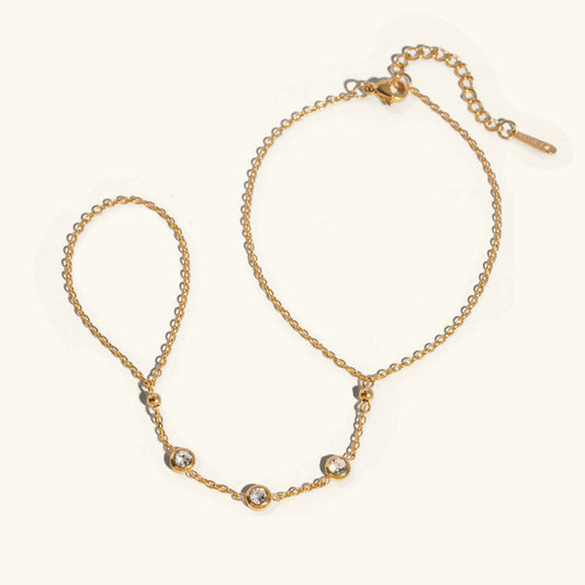 [Raffine]Leona Diamond Hand Chain