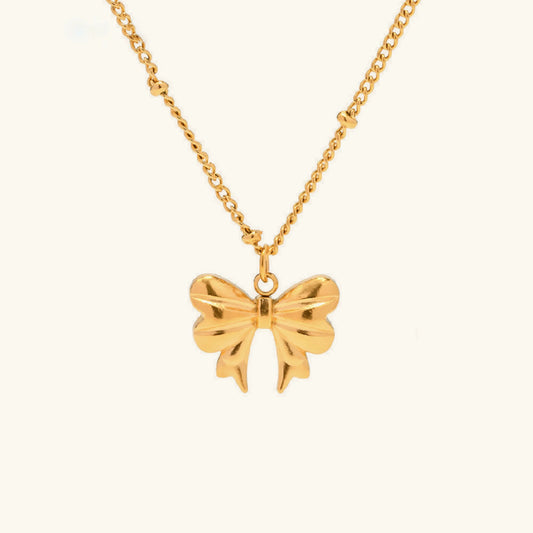 [Raffine]June Bow Necklace