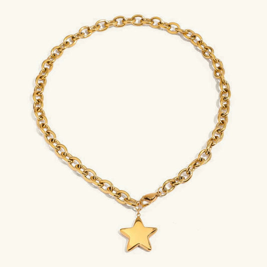 [Raffine]Stellaria Gold Star Pendant