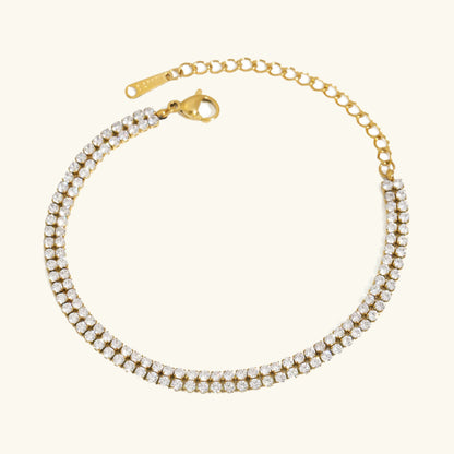 [Raffine]Celene Layered Tennis Bracelet