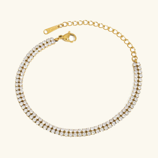 [Raffine]Celene Layered Tennis Bracelet
