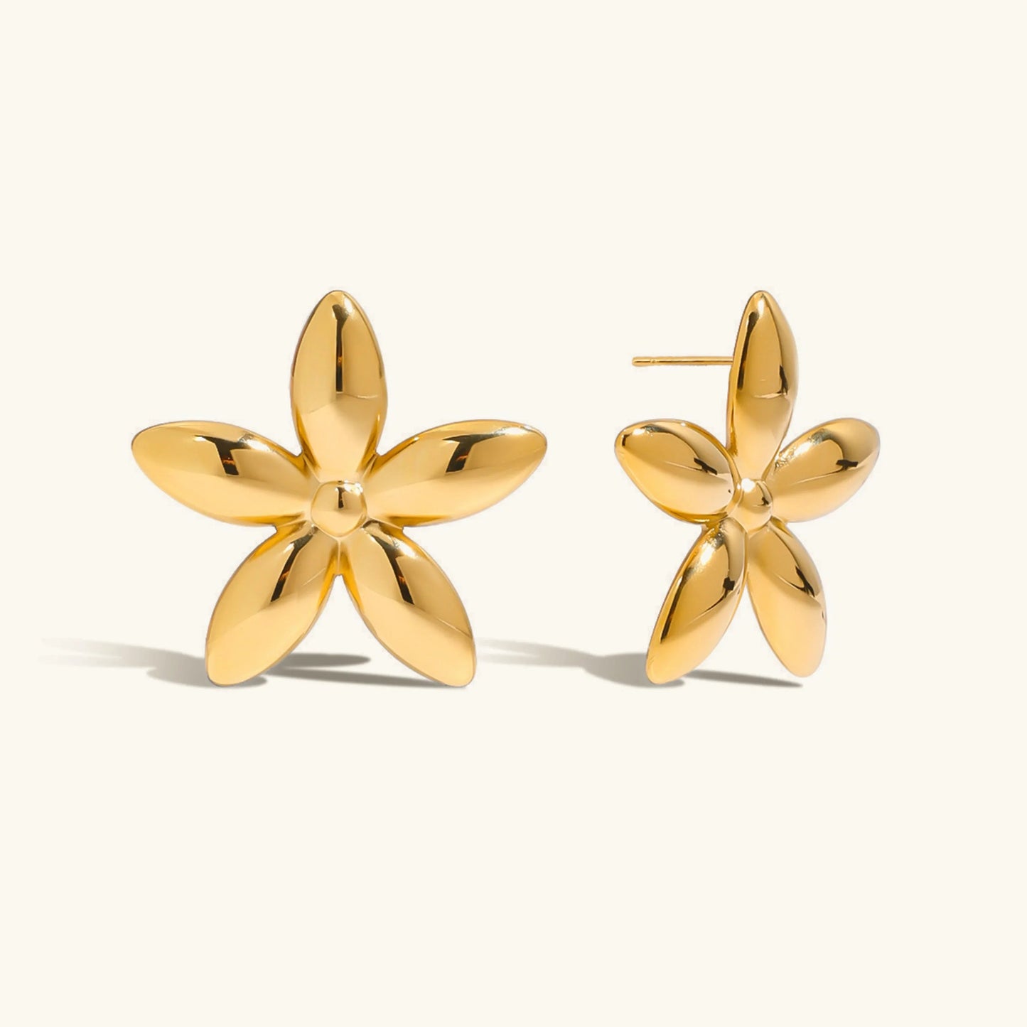 [Raffine]Monica Floral Gold Earrings