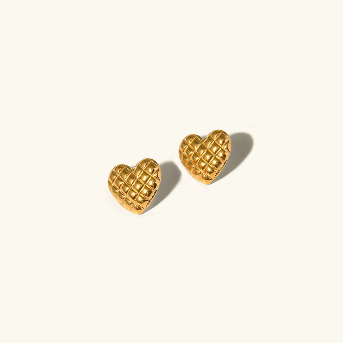 [Raffine]Irina Gold Heart Earrings
