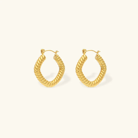 [Raffine]Emani Twist Square Earrings